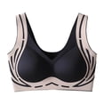 thumbnail image 1 of Brasier sin Varillas Mujer Tela de Mantequilla Sujetador de Realce de Espalda para Mujer, Ropa Interior sin Costuras, Copa Fija, Par de Sujetadores Tipo Chaleco Plegables Caídos Extra Grande, 1 of 4