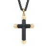 SPARTAN Carbon Fiber and Stainless Steel Cross Necklace