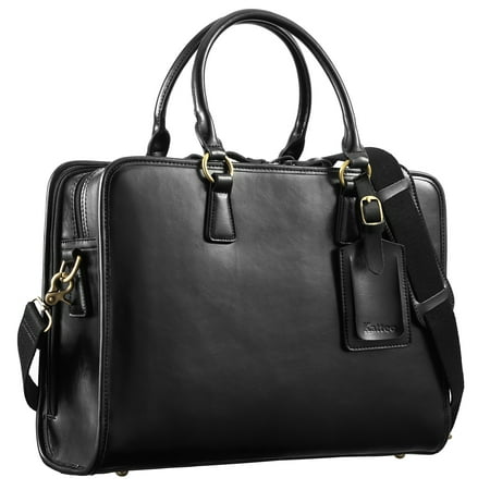 Kattee Women's Leather Briefcase Messenger Bag 14
