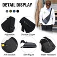 thumbnail image 3 of Bolso bandolera para hombre y mujer de nailon impermeable, 3 of 7