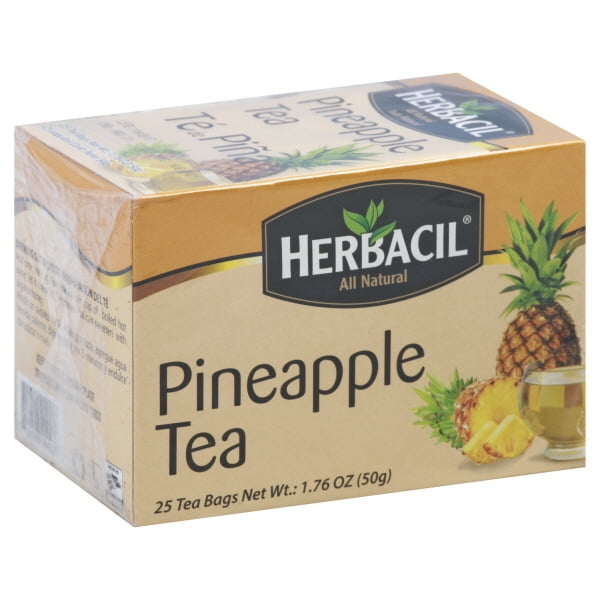 Herbacil All Natural Pineapple Herbal Tea Bags, 25 Ct