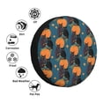 thumbnail image 4 of Sikiie Owls In Cartoon Style PVC Leather Spare Tire Wheel Cover Spare Tire Cover, for Car Truck SUV Camper Trailer Universal Fit(14-17in)-17 inch, 4 of 6