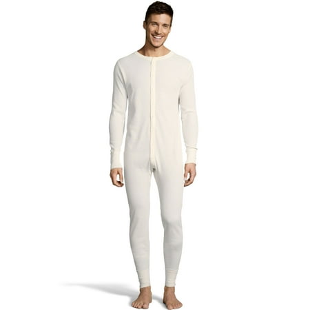 Hanes - Hanes Mens Waffle Knit Thermal Union Suit, 3XL, Natural ...