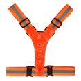 thumbnail image 3 of Tignapoo Reflective Safety Vest with 4 LED Lights - Adjustable Elastic Fit for Nighttime Running, Cycling, and Outdoor Activities - Available in Bright Orange for Enhanced Visibility, 3 of 6
