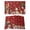 Red, variant on Cartoon Dogs Placemats Set of 4 Orange Cute Animals Dogs Paws Prints Place Mats Indoor Wipeable Table Mats Washable Cloth Dining Table Placemats for Kitchen Holiday Party Home Decor 13x19 Inch