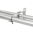 thumbnail image 4 of Lumi 3/4" & 1" Drapery Double Curtain Rod Set with ball & end cap finials_Brushed Nickel, 4 of 5
