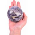 thumbnail image 2 of AMOYSTONE Sphalerite Energy Ball 2.8-3.2" | Divination Sphere Chakra Activation Tool with Wood Rack, 2 of 8