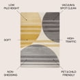 thumbnail image 3 of JONATHAN Y UNIQUE 5 x 8 Area Rug, Nicky Striped Circles - Gray/Yellow/Cream, UNQ100A-5, 3 of 9
