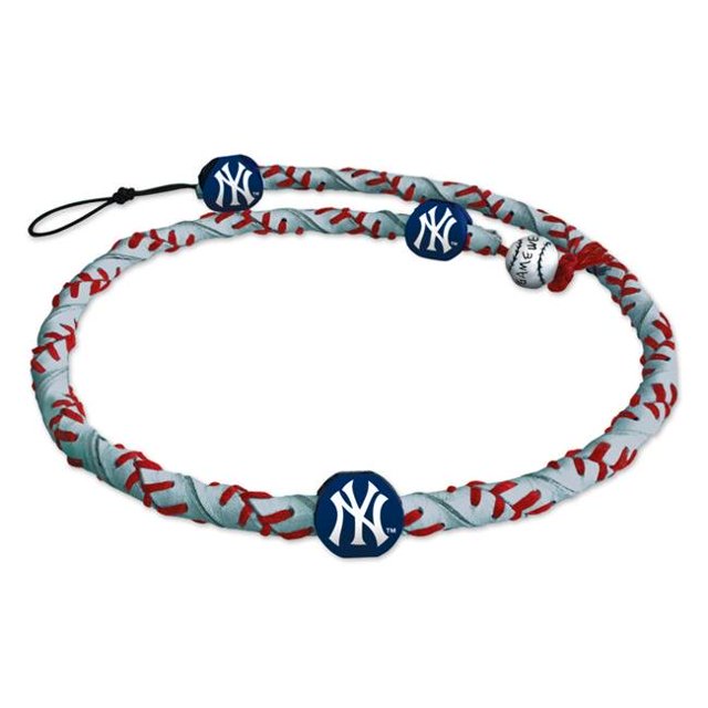 New York Yankees Frozen Rope Reflective Baseball Necklace