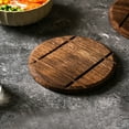 thumbnail image 6 of Wooden Pot Trivet Large 19x19cm Natural Resin Heat Resistant Pan Mat, Non-slip & Burn Protection for Hot Dishes, Ideal for Kitchen Countertops and Dining Table Setting,Vsgery, 6 of 6