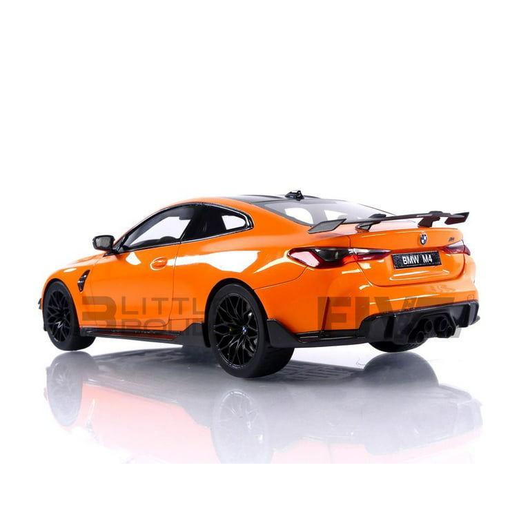 Diecast BMW M4 M-Performance (G82) Fire Orange with Carbon Top 1