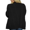thumbnail image 3 of Cardigan Ouvert à Manches Longues Couleur Unie pour Femmes avec Poches, 3 of 9