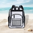 thumbnail image 4 of Mochila transparente Mochila transparente resistente Mochila transparente Mochila de plástico transparente (negro), 4 of 5