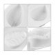 thumbnail image 4 of 6 Cavity Large Leaf Baking Pan Silicone Molds for Chocolate Candy Gummy Gelatin Jello Jelly Mousse Cake Wax Melt Plaster Ice Cube Tray, 4 of 5