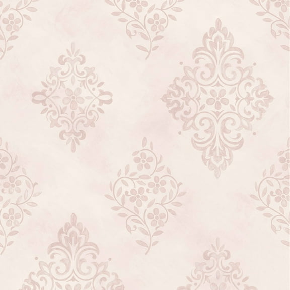 Rachel Ashwell Diamond Motif Pink Wallpaper