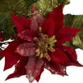 thumbnail image 2 of Nearly Natural Artificial Poinsettia Candelabrum, Red, 2 of 4