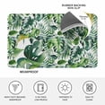 thumbnail image 3 of Tropical Door Mat Indoor Outdoor, Green Palm Leaf Summer Plant Non Slip Welcome Mat with Rubber Backing, Absorbent Fabric Front Door Mats Entryway Rug for Home Patio Entrance 20"x31.5", 3 of 8