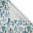 thumbnail image 4 of Ambesonne Christmas Tree Valance Pack of 2, Snowy Silhouettes, 54"X18", Pale Blue Petrol Blue, 4 of 5