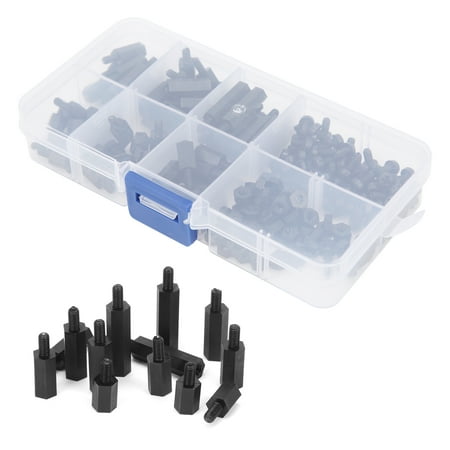 

Hex Column Kit Black Nylon Insulation Nylon Nut Set Electroplating For Communication