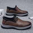 thumbnail image 1 of Zapatos formales de cuero transpirables para hombre, zapatos de cuero transpirables, sin cordones, para negocios, primavera, 1 of 6