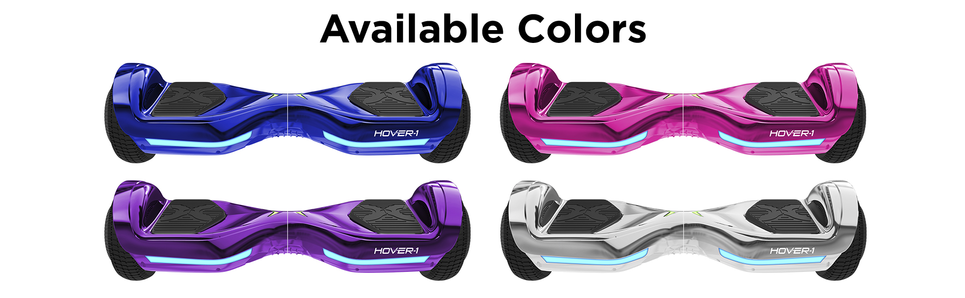 Hover-1 Allstar UL Certified Electric Hoverboard w/ 6.5" Wheels and LED Lights - Pink - image 2 of 6