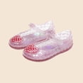 thumbnail image 2 of Asxite Toddler Sandals Girl Thick Sole Crystal Closed Toe Jelly Princess Sand Style for Girls Shoes 3-8 Y, 2 of 5