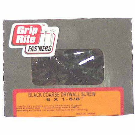 Grip-Rite #2 x 1-5/8 in. Phillips Bugle Head Coated Drywall Screws (5 (Best Drywall Screw Gun 2019)