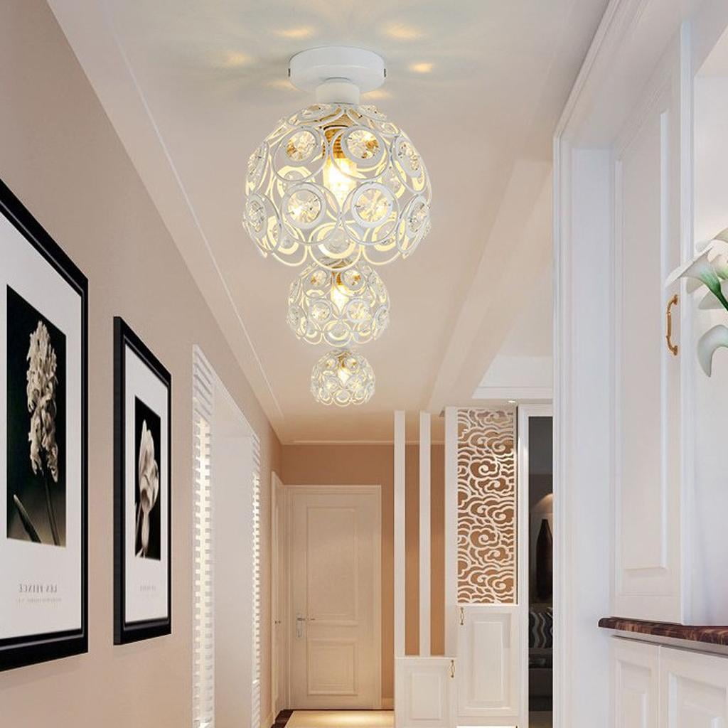 Elegant Floral Design Crystal Ceiling Light Cover Chandelier Pendant Light Shade 