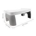 thumbnail image 2 of UPOUART Compact Foldable Bathroom Footstool White Sturdy Toilet Step Stool for Comfortable Feet, 2 of 7