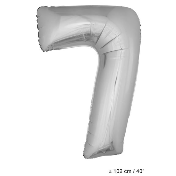 Balloon-Foil-Number 7-40"-Slv