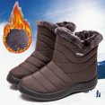 thumbnail image 1 of Botas de invierno para mujer, zapatos de nieve impermeables, botines casuales planos, zapatos de talla grande Wmkox8yii ghj1135, 1 of 7