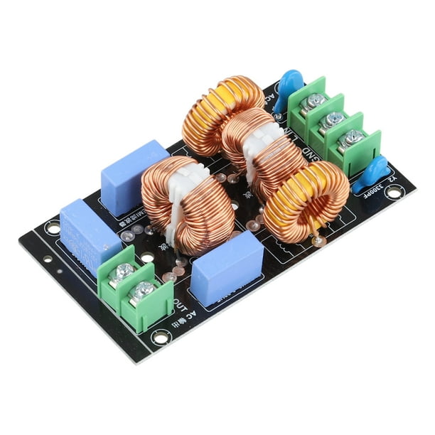4A 10A 20A Filtros de potencia de 3 etapas Módulo EMI Placa de amplificador de audio EMI reutilizable