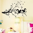 thumbnail image 3 of PEONAVET Sticker Long Tree Branch Wall Sticker Animals Cats Art Decal Decor, 3 of 4
