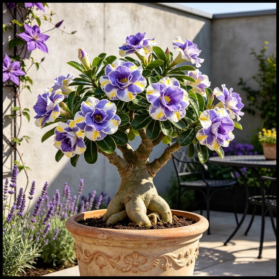Desert Rose, Low Maintenance - Easy Grow - Ideal for Beds Borders, Plant Pots & Planters