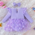 thumbnail image 7 of Teen Dresses Long Sleeve Preemie Baby Girl Lace Romper Fall Winter Flower Tulle Dress Party Gifts Photography Outfits, 7 of 7