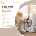 thumbnail image 4 of Superior Metro Chevron Zig-Zag All-Season Cotton Blanket, Throw (Non-Standard), Khaki, 4 of 13