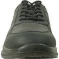 thumbnail image 2 of vangelo Professional Slip Resistant Men Lace Up Work Sneaker for Food Service Health Care Nurse JIMMY-4 Black, 2 of 7