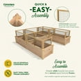 thumbnail image 4 of Greenes Fence 96" x 96" x 16.5" Beige Cedar Raised Garden Bed with CritterGuard Fencing, 4 of 8