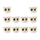 thumbnail image 2 of 10 cuentas espaciadoras con forma de cabeza de gato, hechas a mano, para manualidades, cuentas sueltas, diseño de gatito. Ojos amarillos claros, 2 of 7