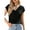 Black, variant on Blouses for Women Dressy Casual Summer Cowl Neck Short Sleeve Tops Spring Work Office Teacher Shirts