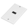 thumbnail image 4 of Insert Outlet Panel Mount, High Resolution 4K No Welding Single Brush Wall Plate White  for Home Theater, 4 of 8