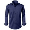 thumbnail image 4 of DxhmoneyHX Mens Dress Shirts Long Sleeve Wrinkle Free Stretch Business Blouse Casual Wedding Button Down Shirt with Pockets, 4 of 6