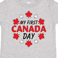 thumbnail image 4 of Inktastic My First Canada Day with Red and White Maple Leaves Boys or Girls Toddler T-Shirt, 4 of 5