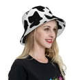 thumbnail image 6 of Xecao Milk Cow Print Men and Women Night Reflective Hat Runner Cap Visor Bucket Hat Boonie Cap, 6 of 6
