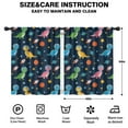 thumbnail image 2 of Blackout Kids Curtains,Blue Cartoon Dinosaurs Rockets Pattern Childrens Insulated Curtains Set Of 2,Bedroom Essentials,Toddler Room Decor 42"x54", 2 of 5