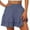 Blue4, variant on Womens Shorts Casual Shorts for Women 2025 Summer High Waisted Ruffle Shorts Flowy Pleated Hem Casual Shorts Butterfly Shorts Women Summer Shorts for Women Rose Gold M