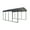 Charcoal, variant on Arrow 12 x 20 x 9 ft Charcoal Carport