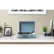 Victrola Re-Spin Sustainable Bluetooth Suitcase Record Player- Light Blue | Walmart Exclusive