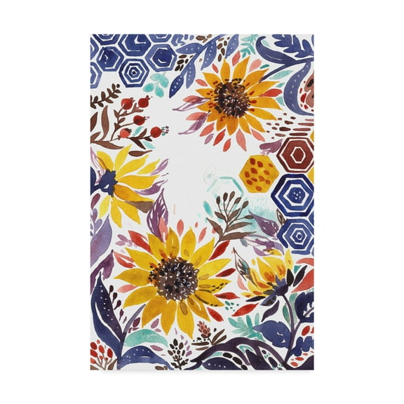 Trademark Fine Art 'Autumn Florals 3' Canvas Art by Irina Trzaskos Studio