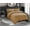 Bronze, variant on Comforter Cover with Button Closure and 2 Pillow Shams